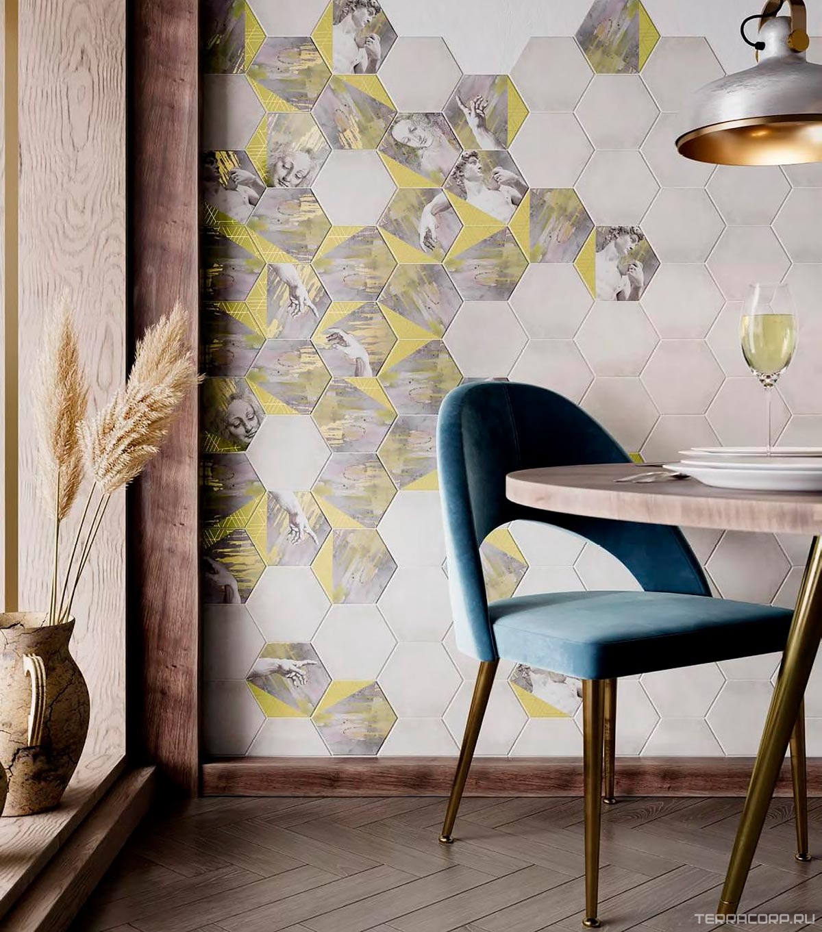 Керамическая плитка Kerama Marazzi Ателлани Декор Ателлани XX|20x23,1 Бежевый, фото 1