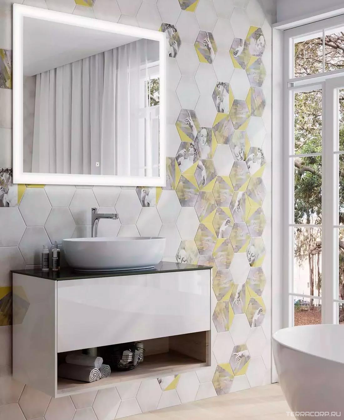 Керамическая плитка Kerama Marazzi Ателлани Декор Ателлани XX|20x23,1 Бежевый, фото 2