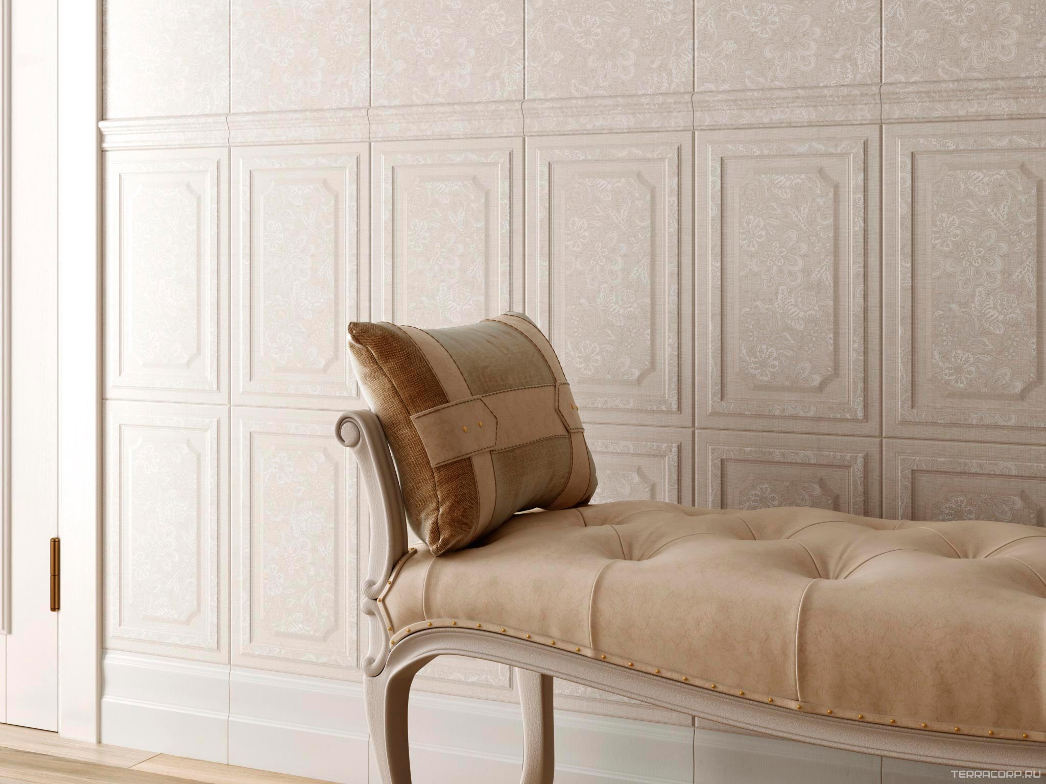 Керамическая плитка Kerama Marazzi Ауленсия беж панель XX25x40 Бежевый, фото 1