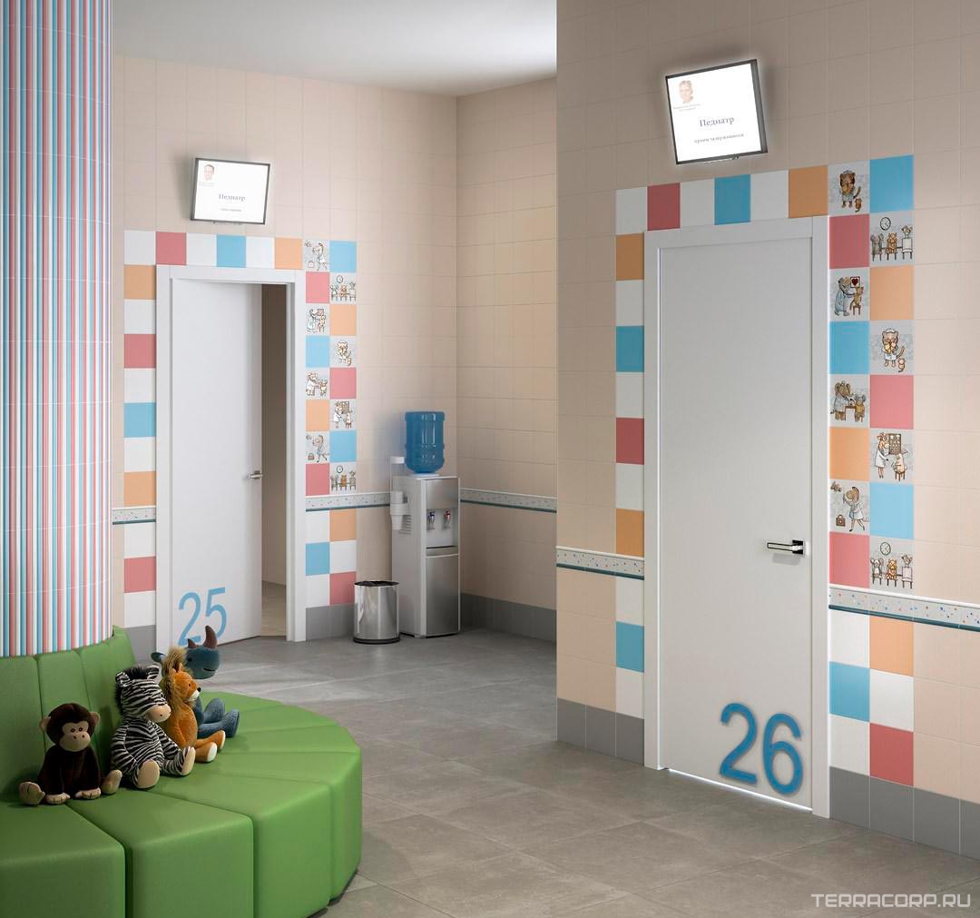 Керамическая плитка Kerama Marazzi Айболит Декор 2 20х20 Комбинированный, фото 4