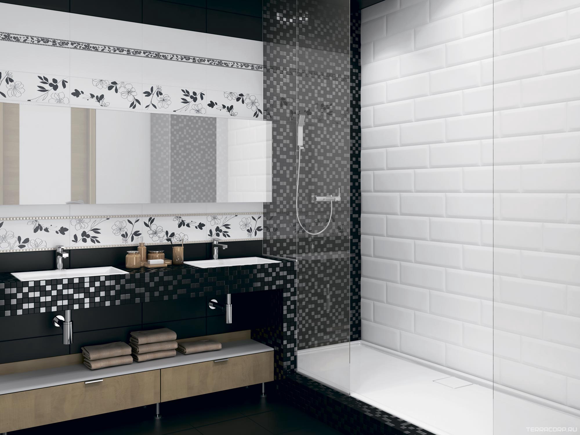 Мозаика Kerama Marazzi Бельканто Декор мозаичный черный 15х40 Черный, фото 4