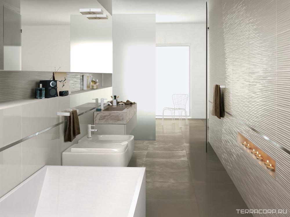 Керамическая плитка FAP Ceramiche Lumina Line White Gloss RT 25x75 Белый, фото 1