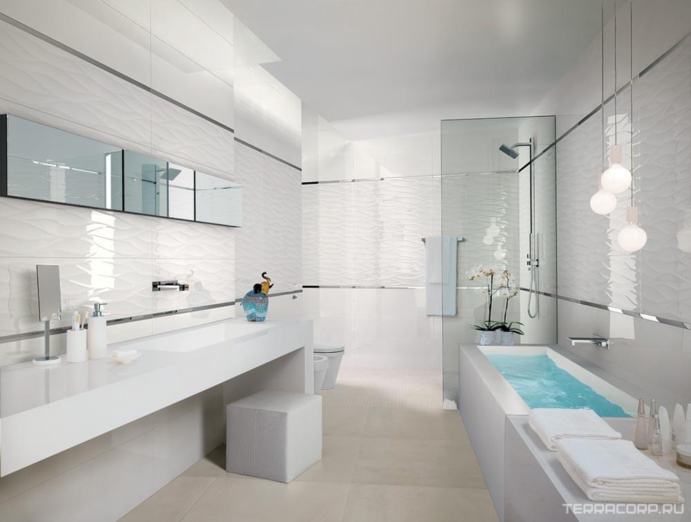 Керамическая плитка FAP Ceramiche Lumina Curve Gloss White RT 25x75 Белый, фото 1