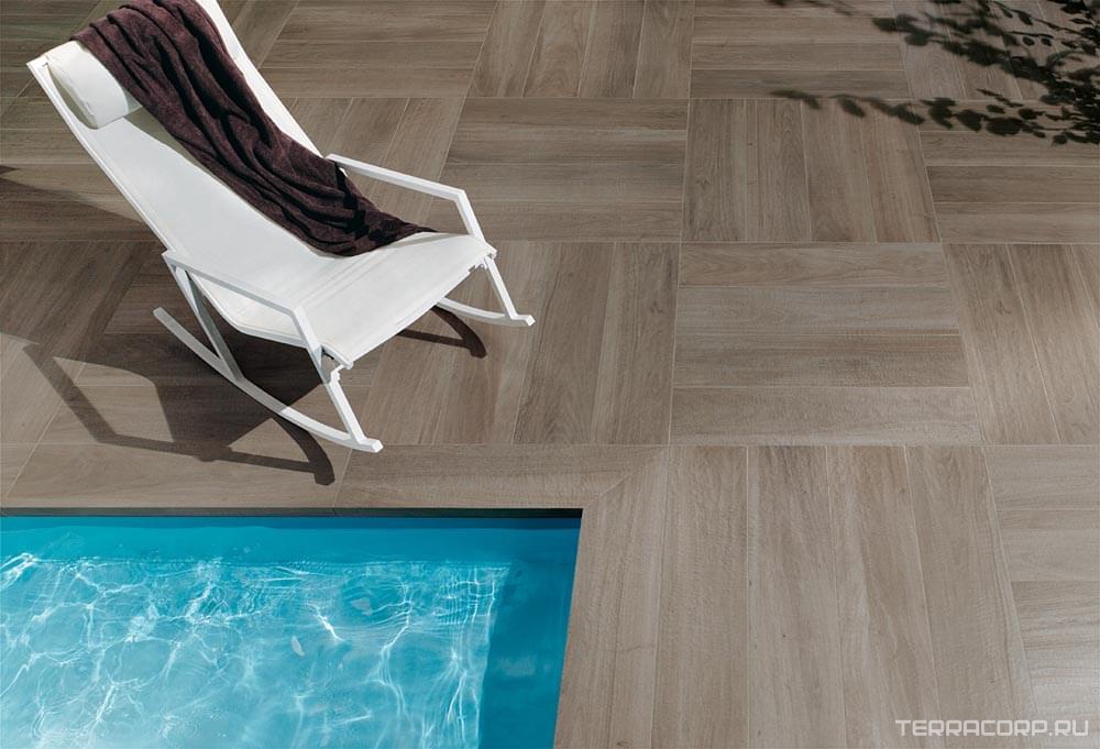 Керамогранит FAP Ceramiche Nuances Quercia OUT RT 22.5x90 Серый, фото 1
