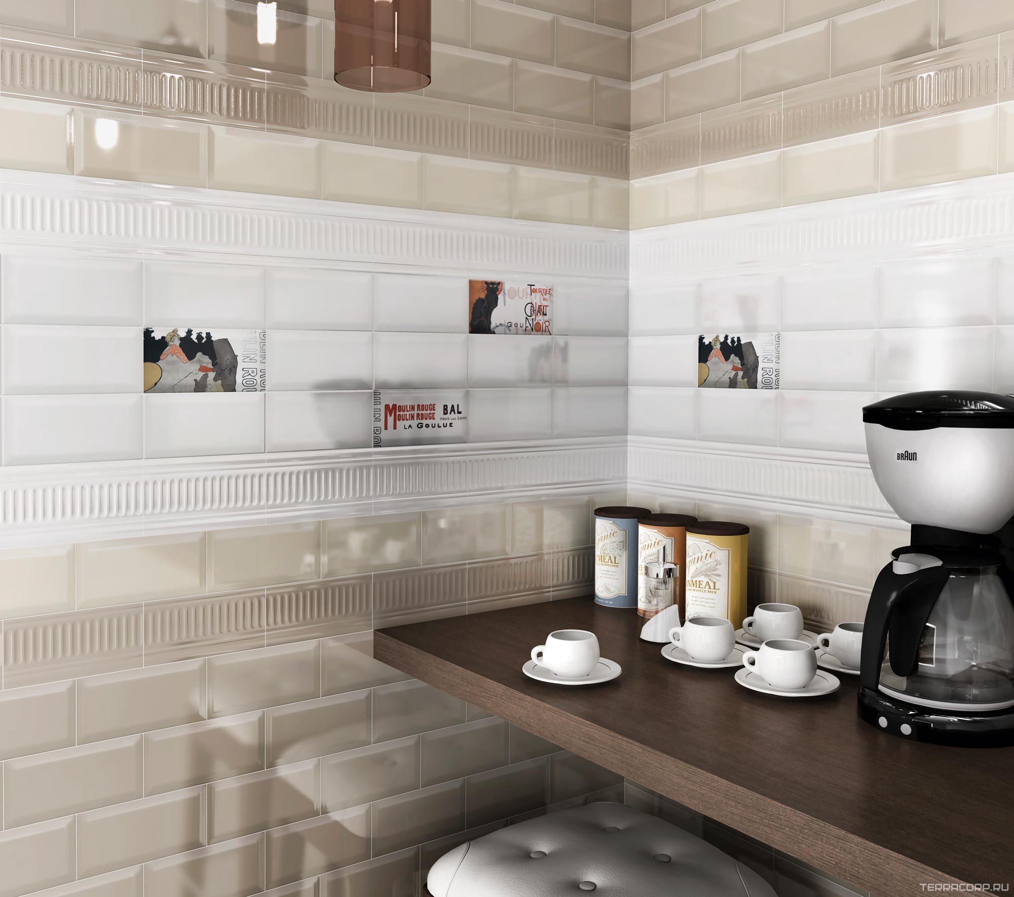 Керамическая плитка Kerama Marazzi Бланше белый грань 9.9x20 Белый, фото 4