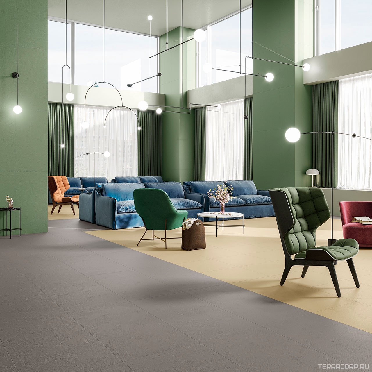 Керамогранит CIR Chromagic Green Guru rett.ZZ60x120 Зеленый, фото 1