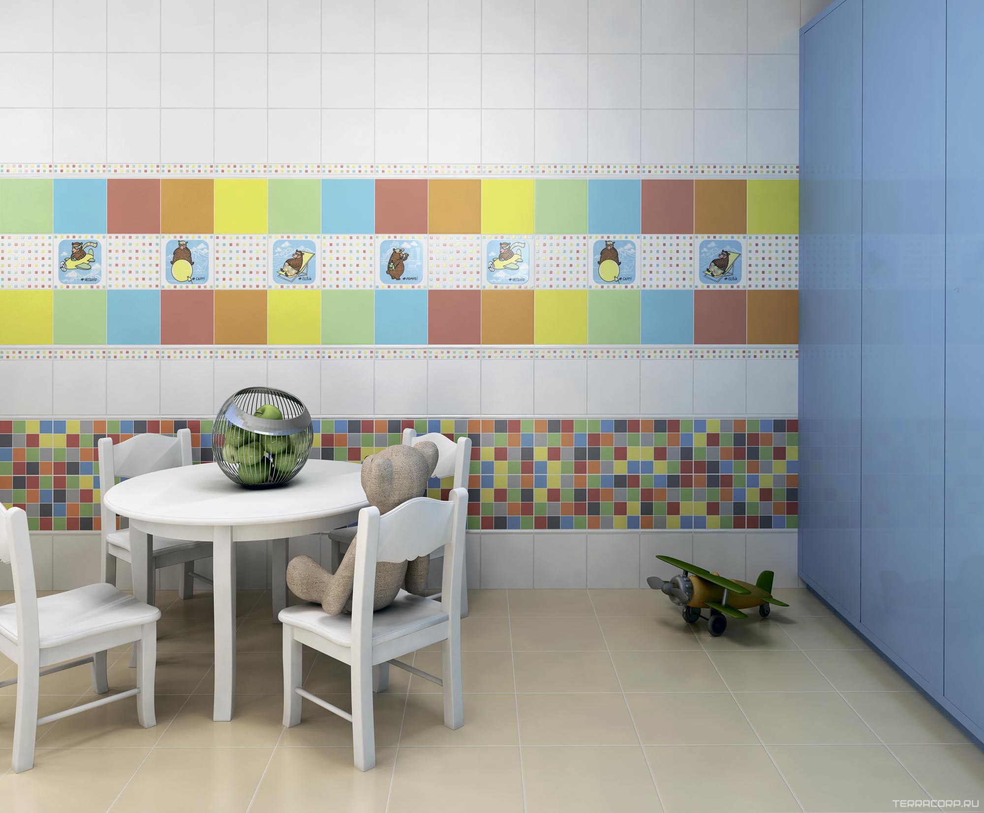Керамическая плитка Kerama Marazzi Большое путешествие Декор Искья 20х20 Комбинированный, фото 4