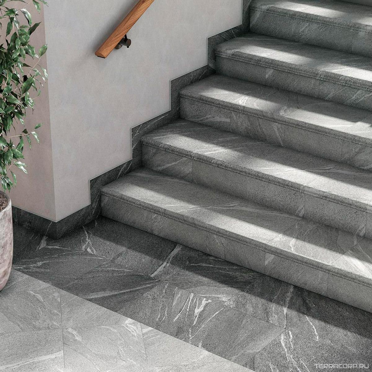 Ступени Kerama Marazzi Бореале Подступенок серый 30x9,6 Серый, фото 4