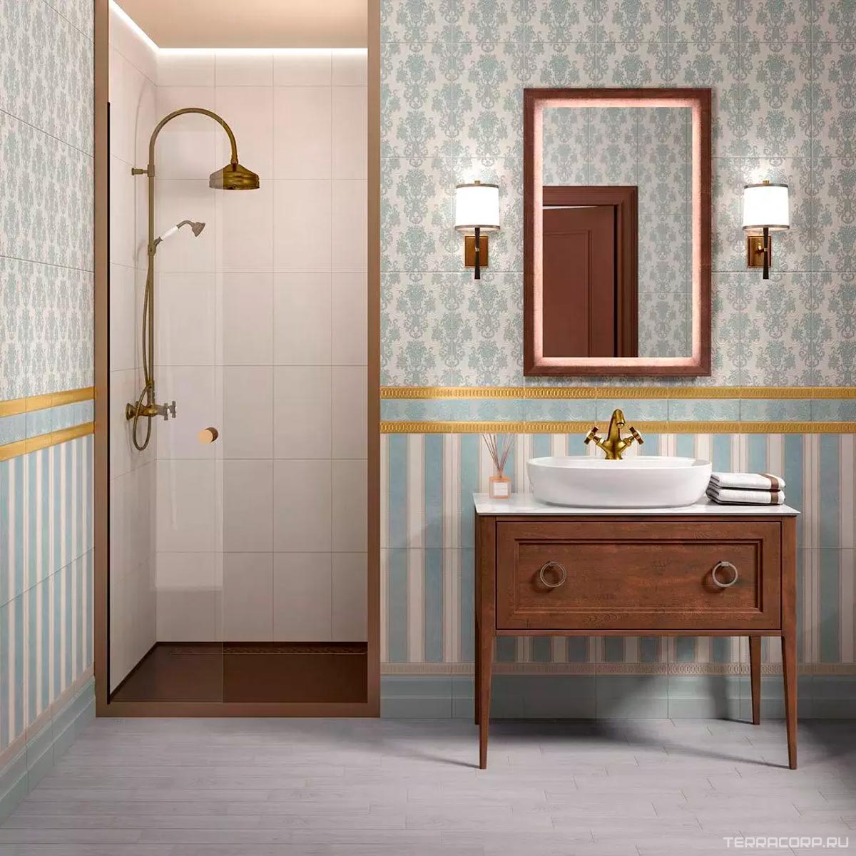 Керамическая плитка Kerama Marazzi Борромео 25x40 Бежевый, фото 1