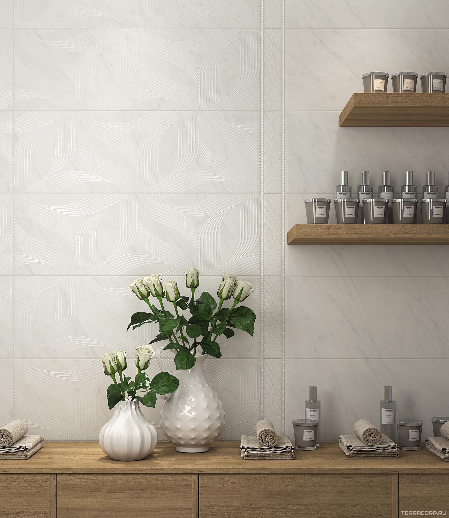 Керамическая плитка Kerama Marazzi Борсари белый KL 25x75 Белый, фото 3
