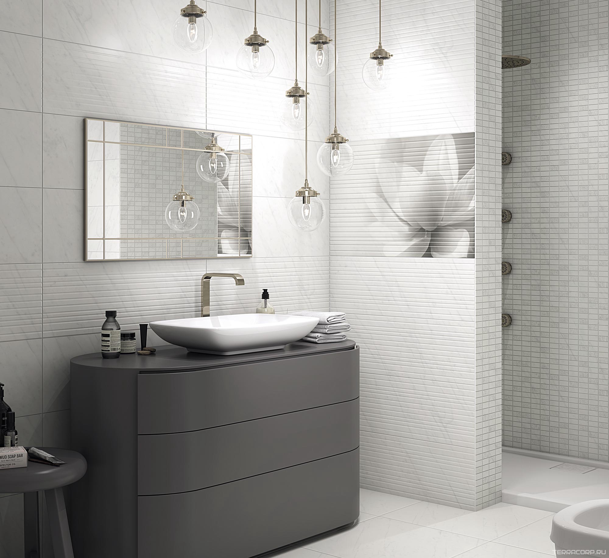 Керамическая плитка Kerama Marazzi Борсари белый KL 25x75 Белый, фото 1
