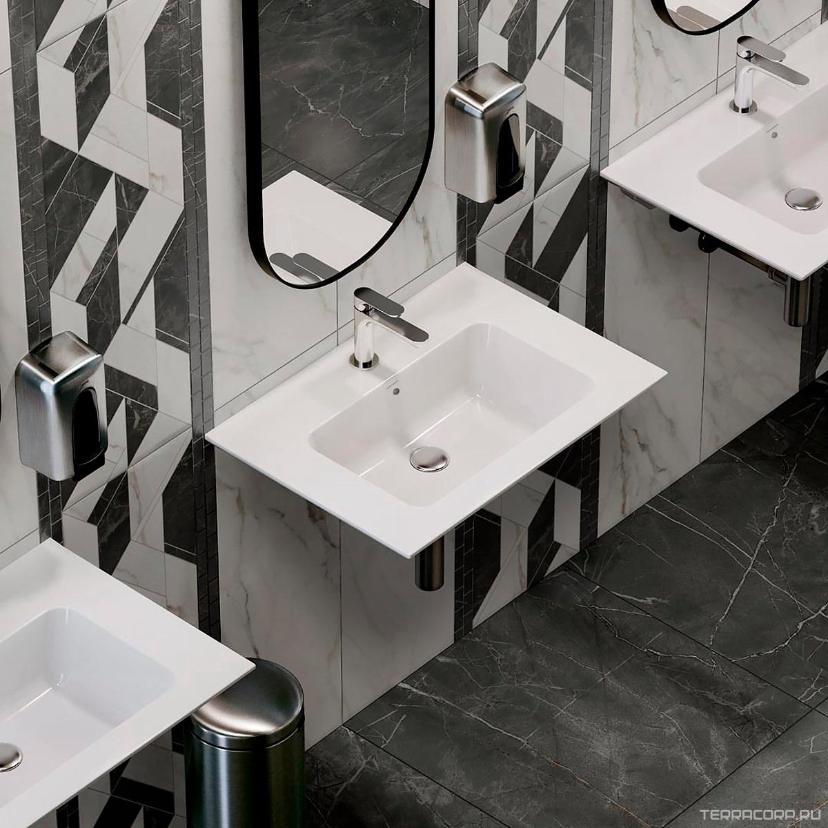 Керамогранит Kerama Marazzi Буонарроти серый темный обрезной 60x60 Серый, фото 5