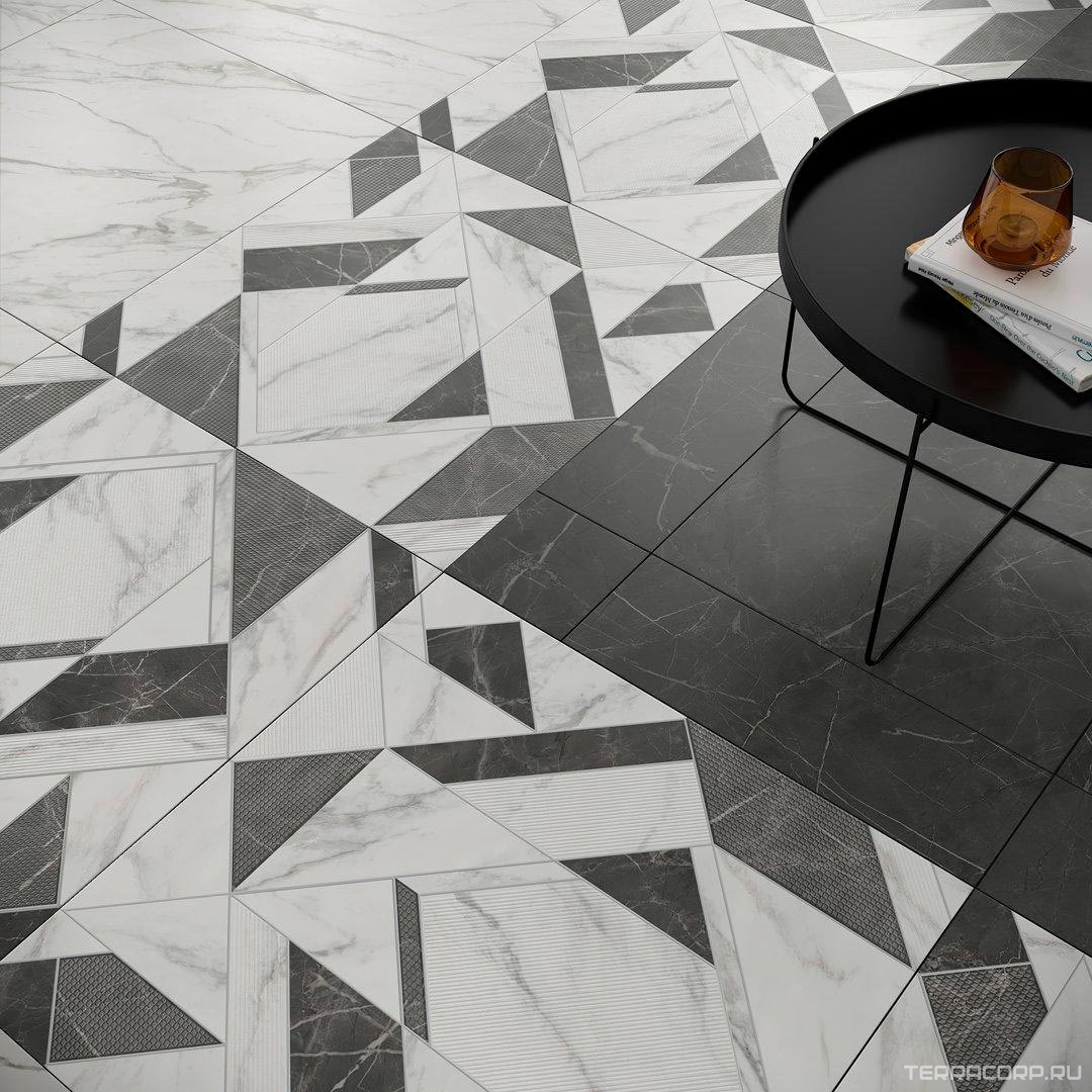 Керамогранит Kerama Marazzi Буонарроти серый темный обрезной 60x60 Серый, фото 7