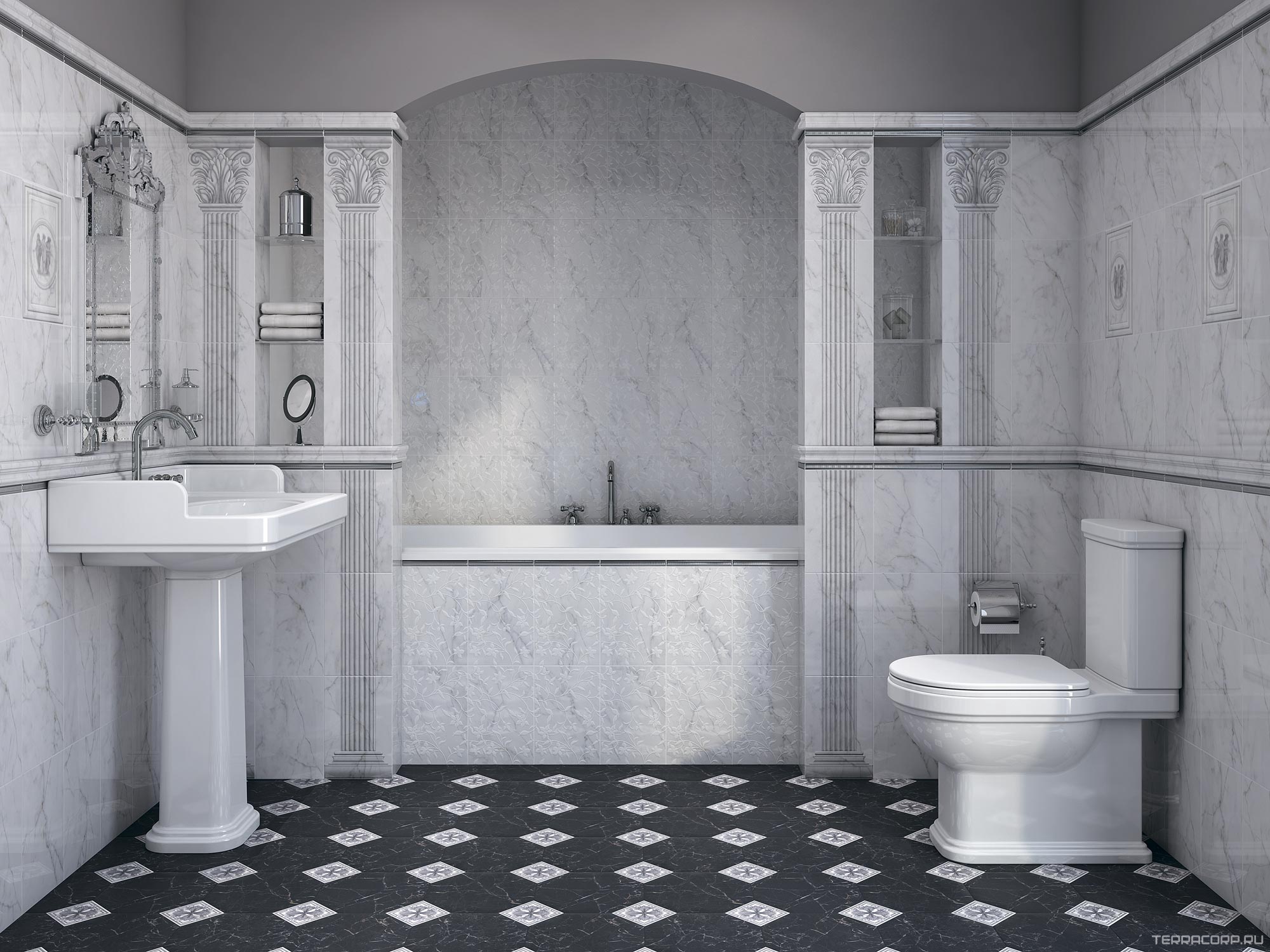 Керамическая плитка Kerama Marazzi Вилла Юпитера Багет XX 5х20 Белый, фото 1