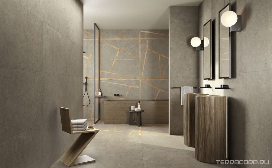 Керамогранит Pastorelli Mindwalk Grey (п.п.) 60x120 Серый, фото 1