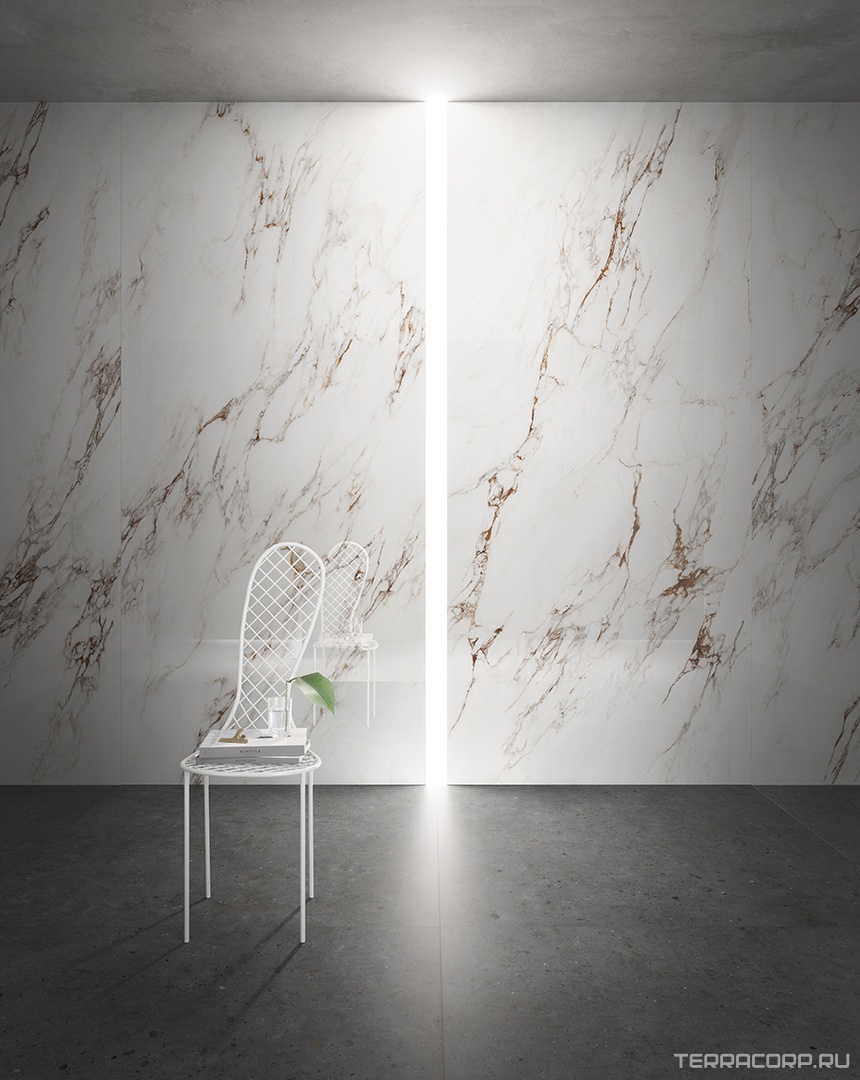 Керамогранит Pastorelli Sunshine SU Capraia White Shine 60x120 Белый, фото 2