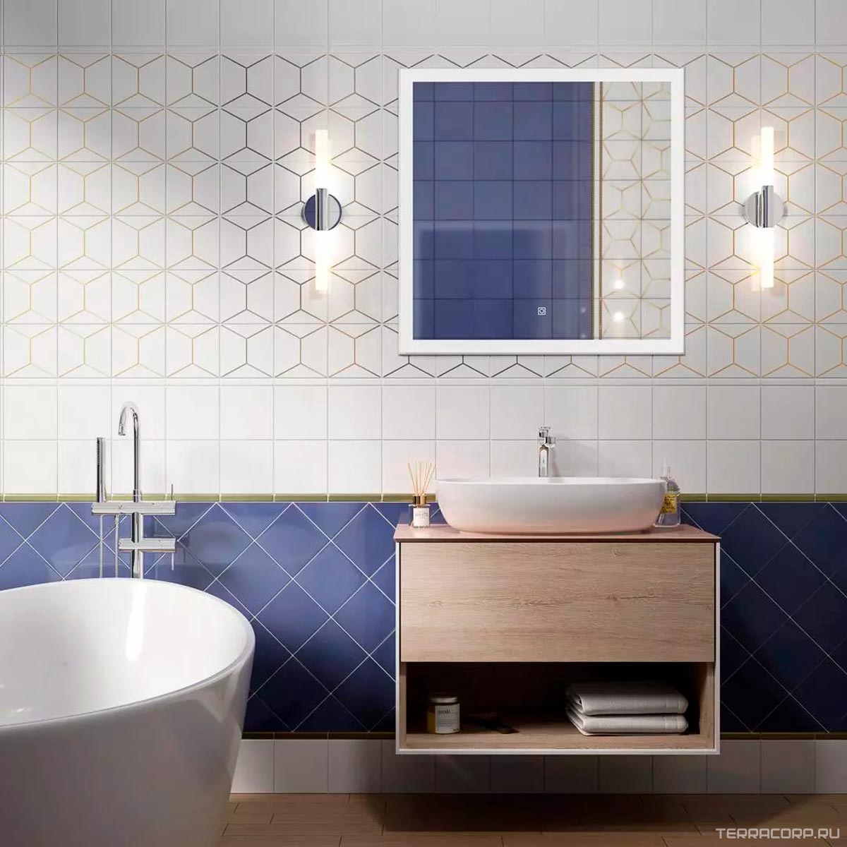 Керамическая плитка Kerama Marazzi Витраж белый 15x15 Белый, фото 7