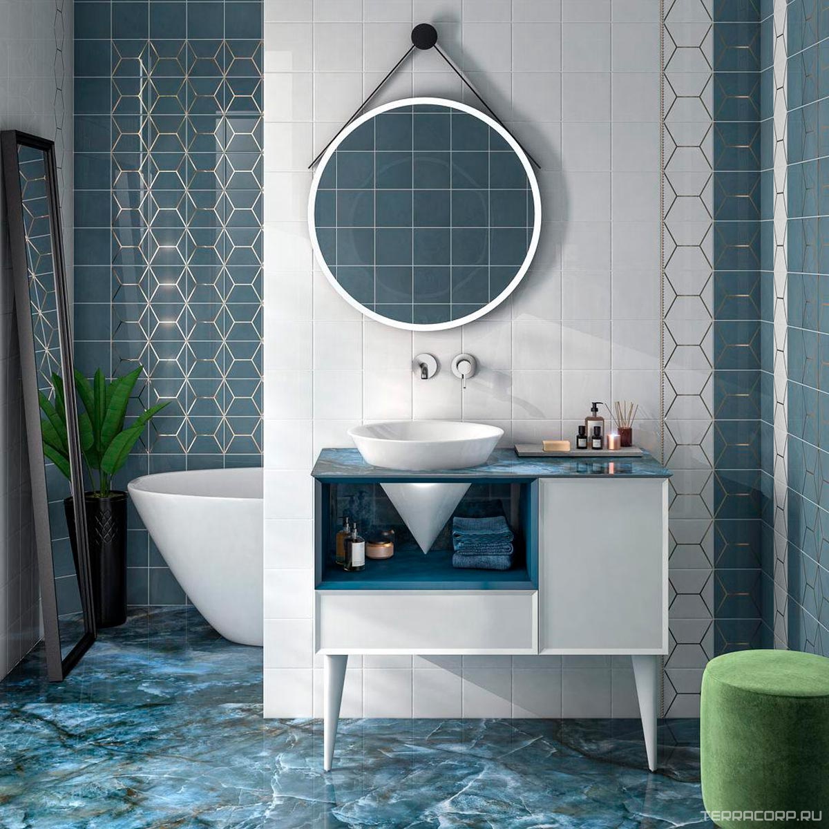 Керамическая плитка Kerama Marazzi Витраж белый 15x15 Белый, фото 4