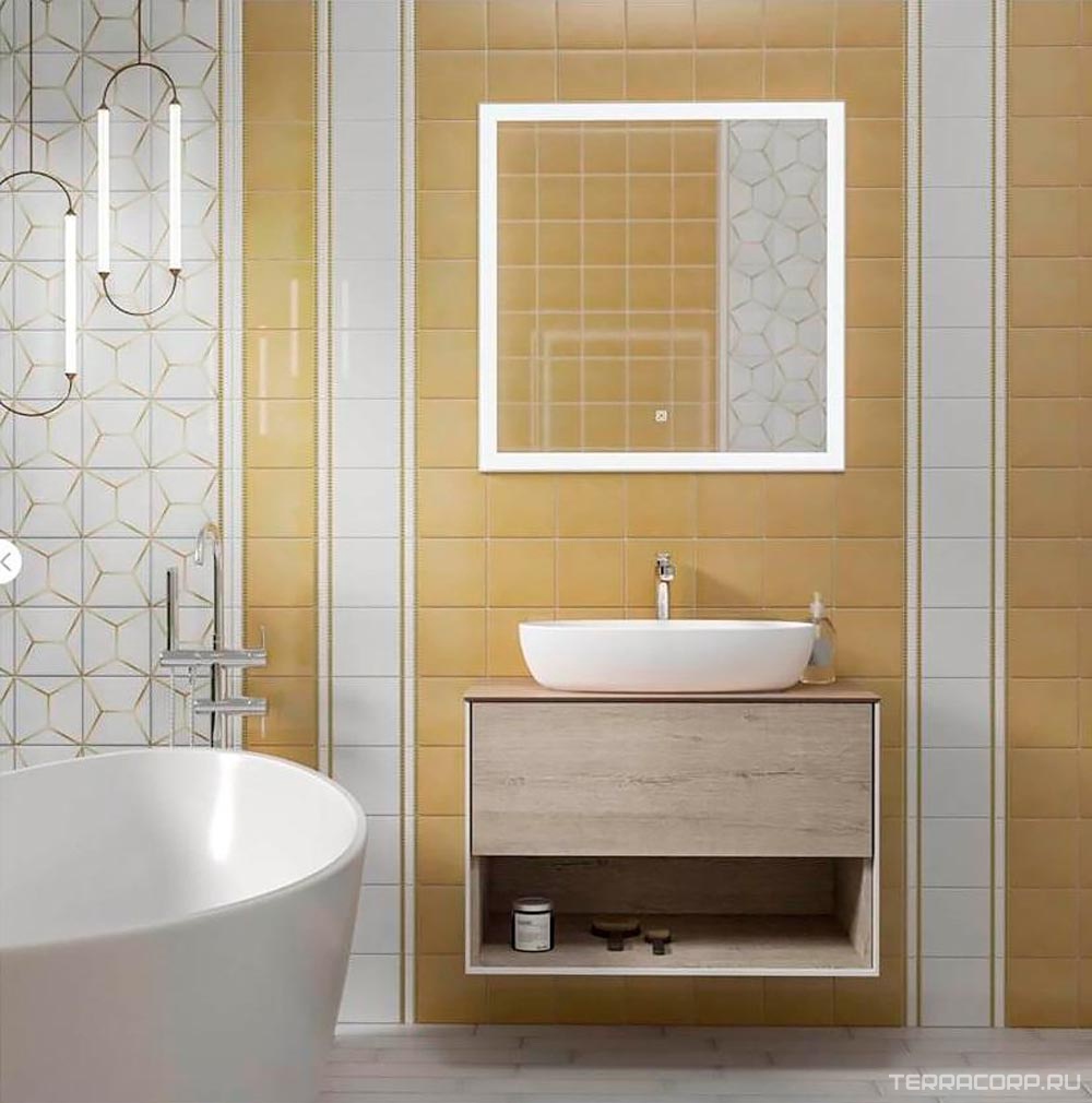 Керамическая плитка Kerama Marazzi Витраж желтый 15x15 Желтый, фото 4