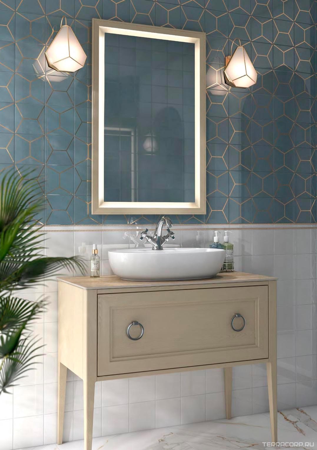 Керамическая плитка Kerama Marazzi Витраж Декор голубой 15x15 Голубой, фото 6