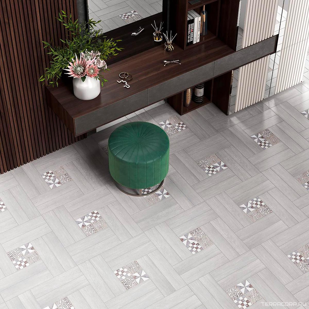 Керамогранит Kerama Marazzi Вяз серый9.9х40.2 Серый, фото 5