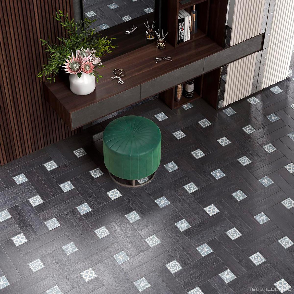 Керамогранит Kerama Marazzi Вяз серый темный 9.9х40.2 Серый, фото 5