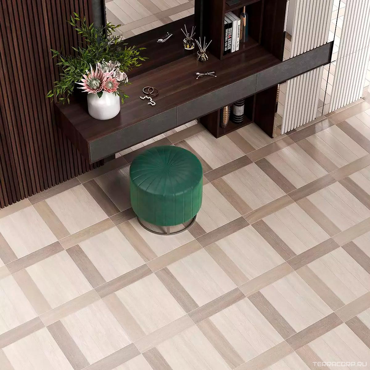 Керамогранит Kerama Marazzi Вяз беж темный9.9х40.2 Бежевый, фото 4
