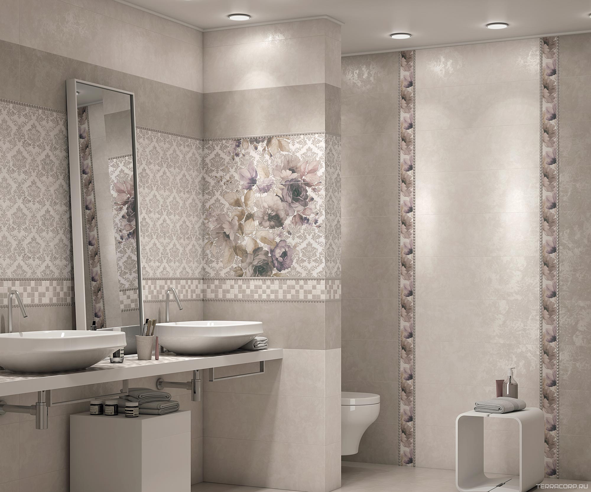 Керамическая плитка Kerama Marazzi Город на воде серый обрезнойZZ25x75 Серый, фото 1
