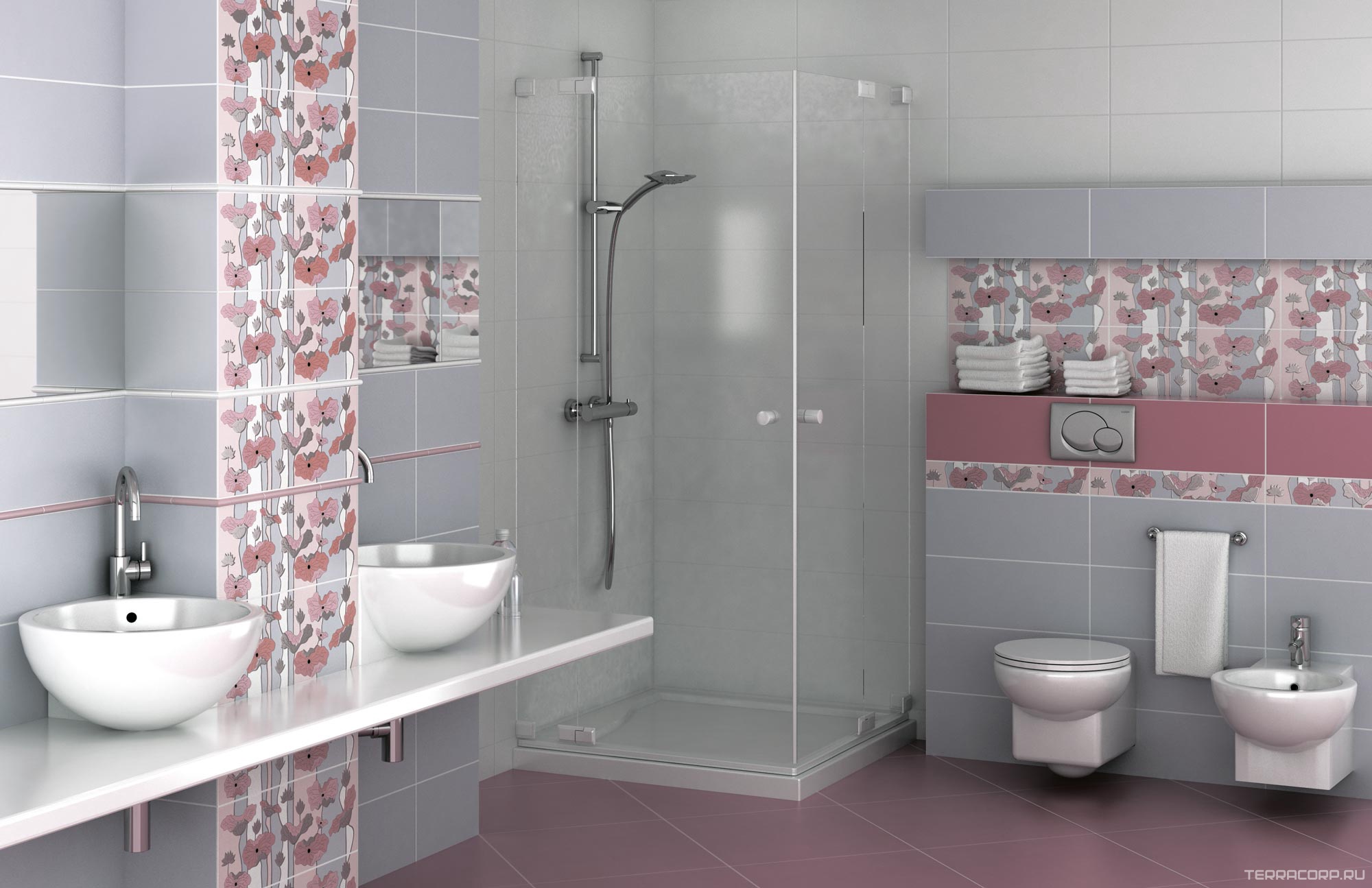 Керамическая плитка Kerama Marazzi Городские цветы белый 20x50 Белый, фото 2
