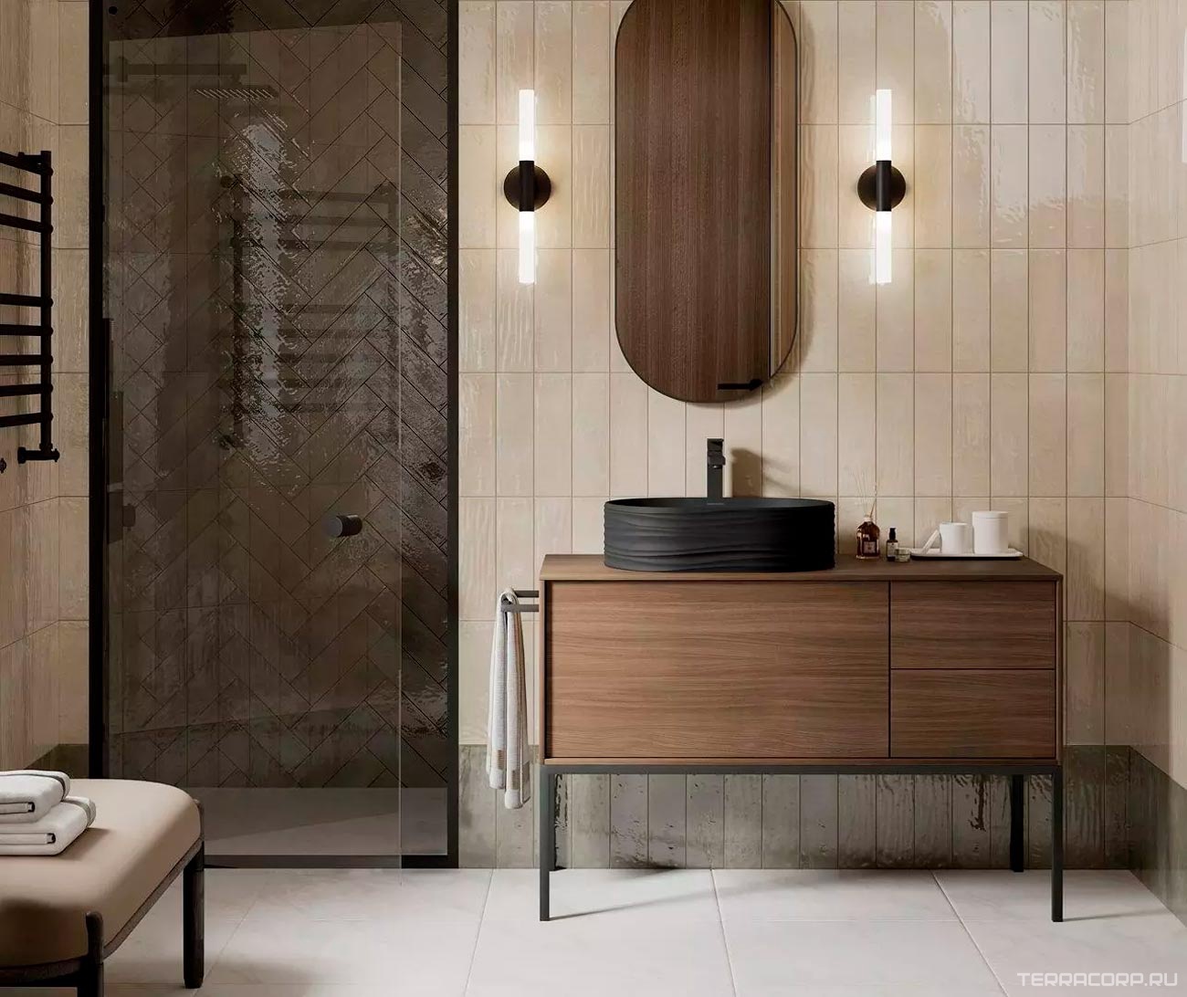 Керамическая плитка Kerama Marazzi Гран Пале белый25x40 Белый, фото 5