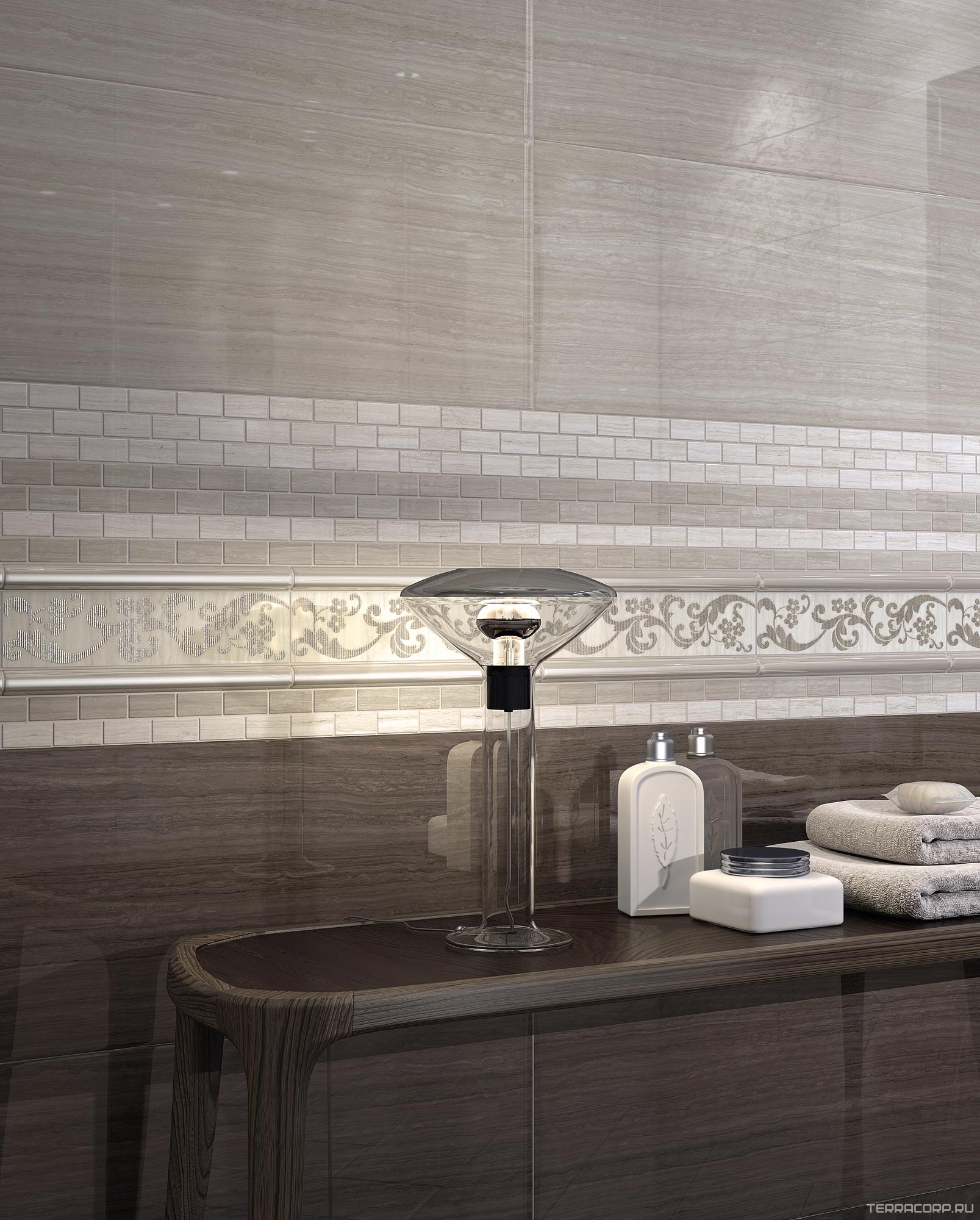 Керамическая плитка Kerama Marazzi Грасси Карандаш серый XX2.5x30 Серый, фото 1
