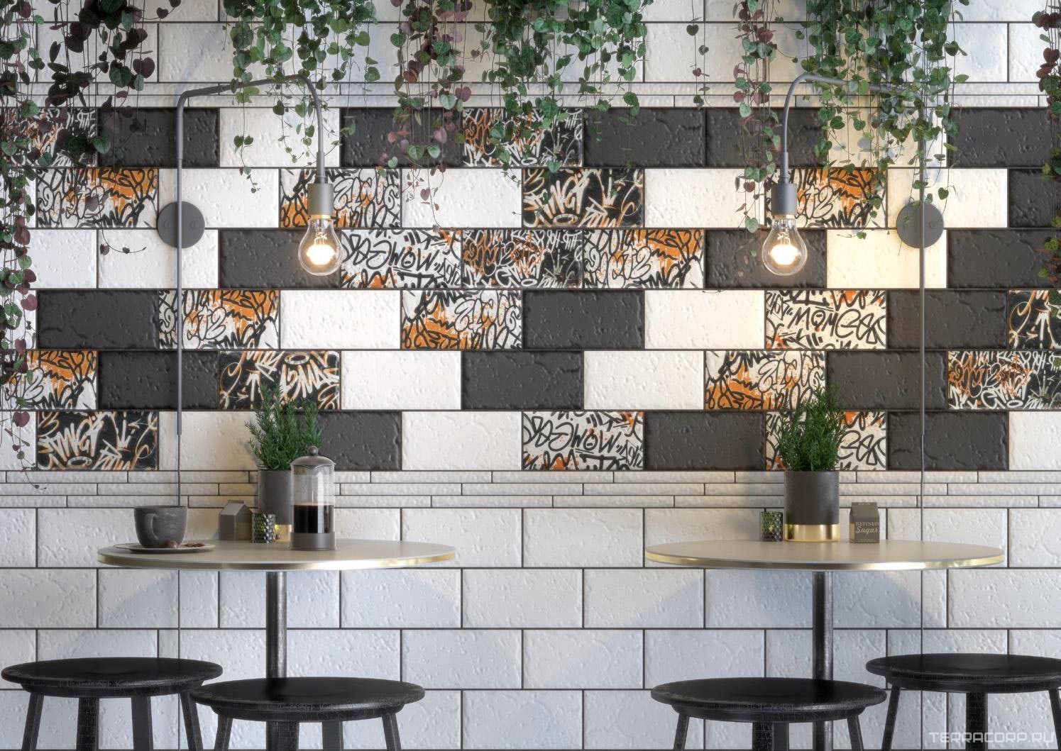 Керамическая плитка Kerama Marazzi Граффити белый 20x9,9 Белый, фото 4