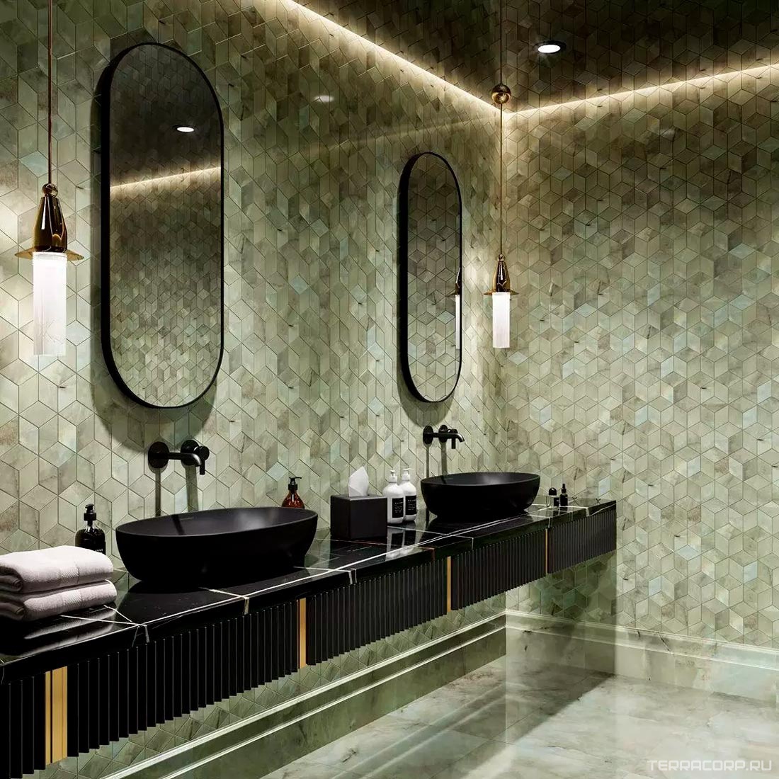 Керамическая плитка Kerama Marazzi Джардини Плинтус зеленый 20x40 Зеленый, фото 4