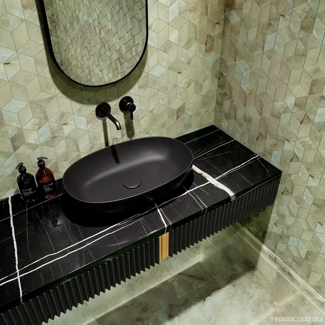 Керамическая плитка Kerama Marazzi Джардини Плинтус зеленый 20x40 Зеленый, фото 5