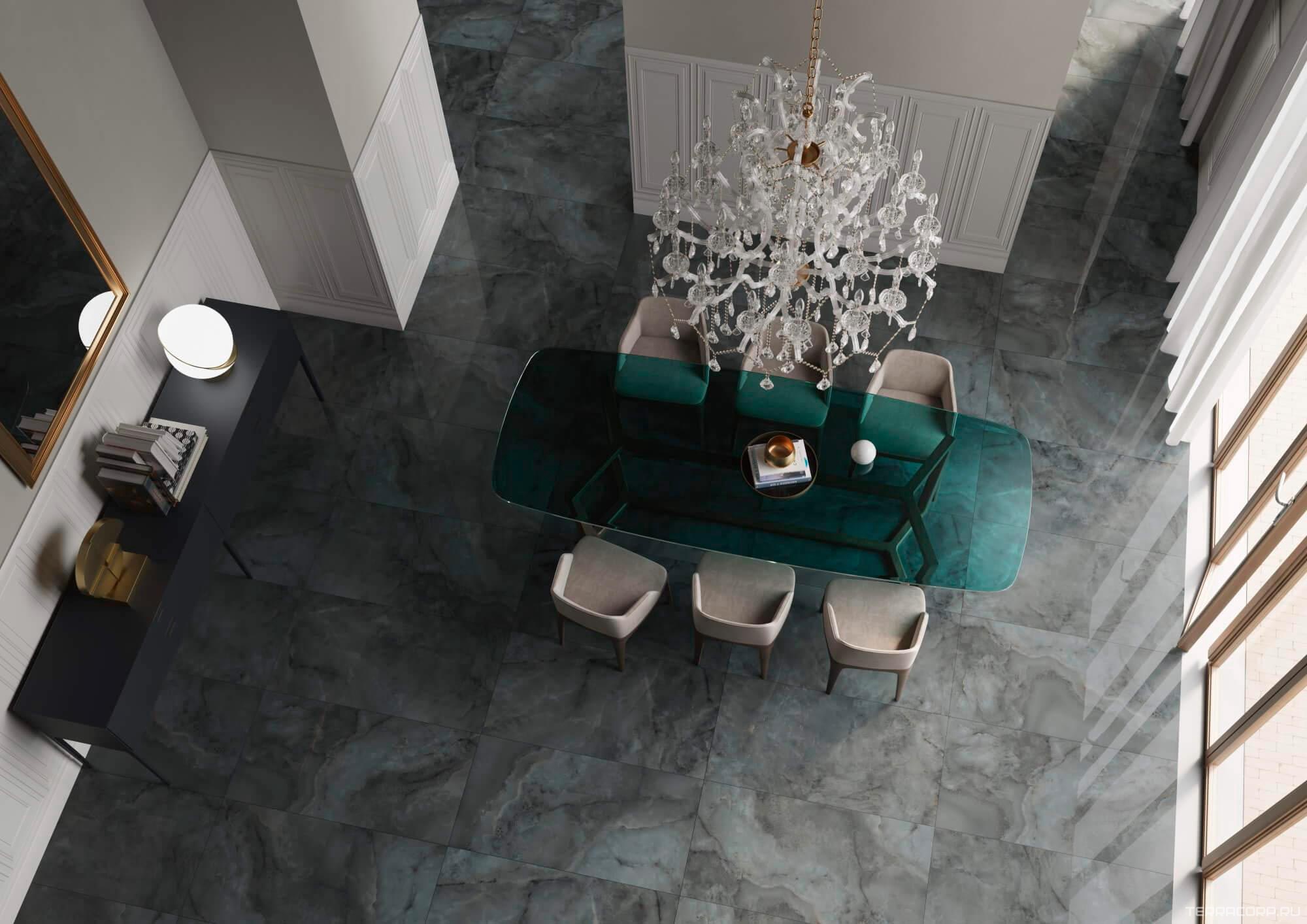 Керамогранит Kerama Marazzi Джардини серый темный обрезной лаппатированный 60x60 Серый, фото 5