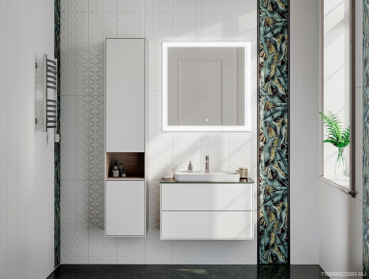 Керамическая плитка Kerama Marazzi Диагональ белый обрезной 25x75 Белый, фото 1