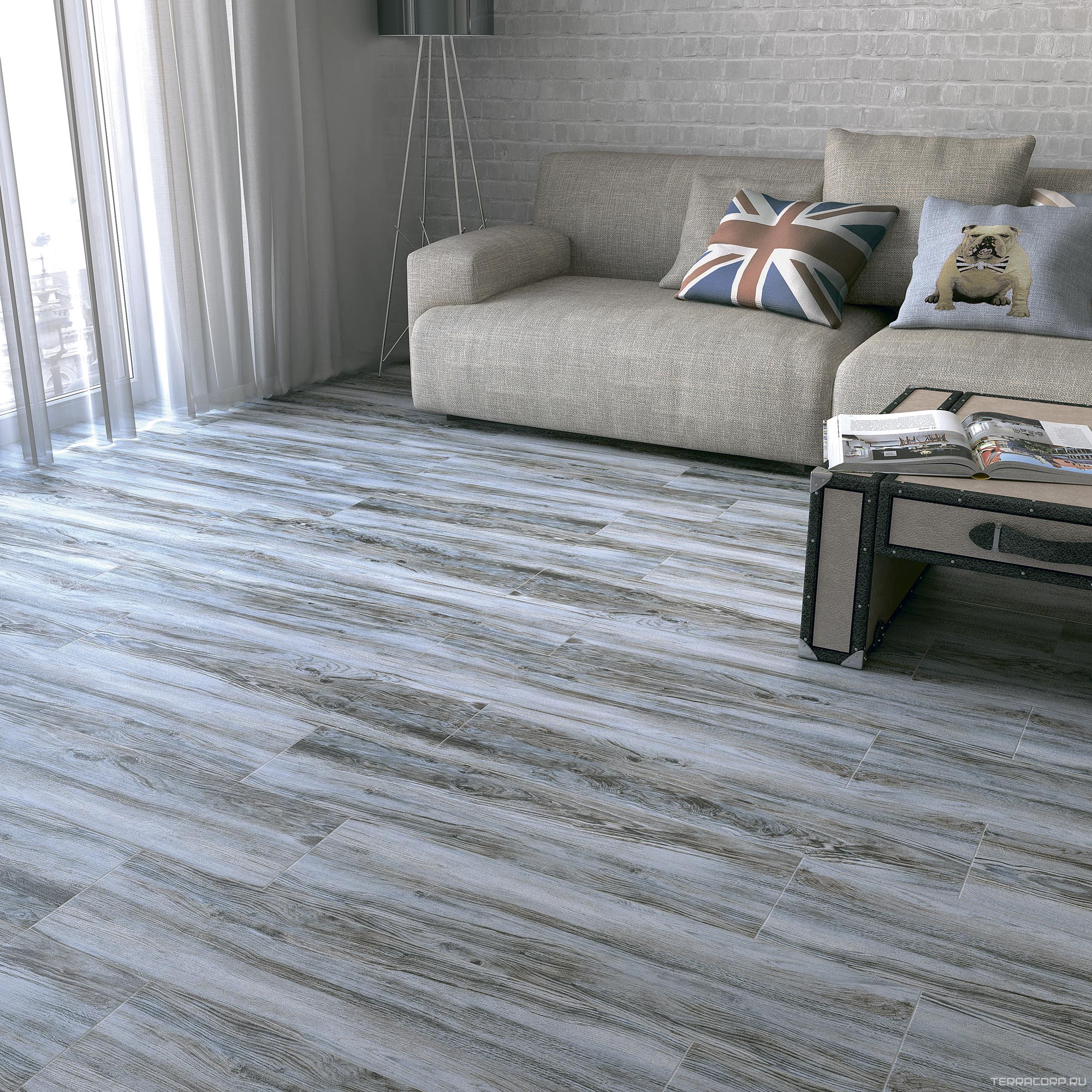 Керамогранит Kerama Marazzi Дувр серый обрезной l20х80 Серый, фото 1