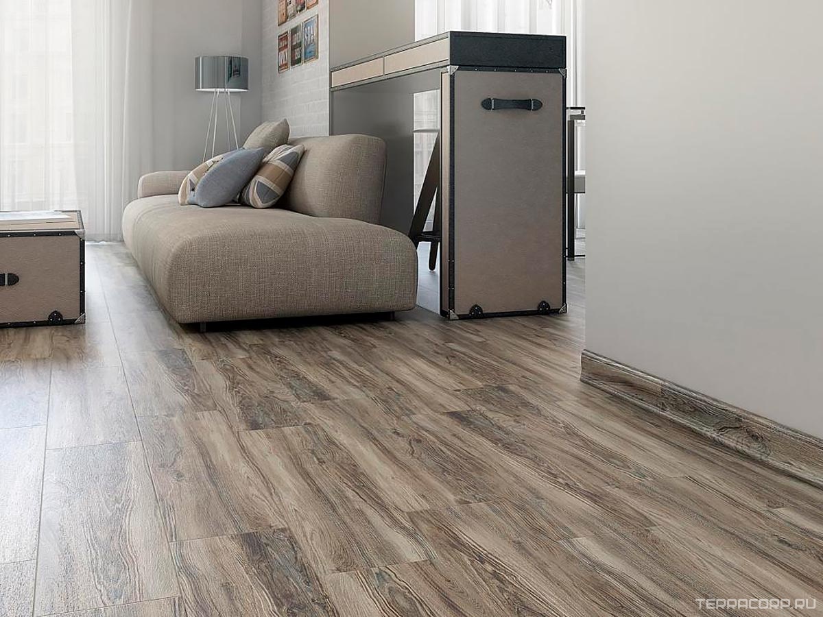 Ступени Kerama Marazzi Дувр Плинтус коричневый XX8x39.8 Коричневый, фото 1