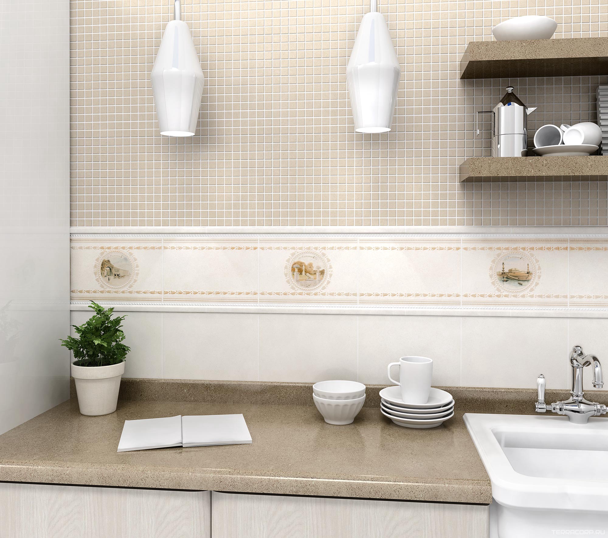 Мозаика Kerama Marazzi Золотой пляж беж мозаичный 29.8х29.8 Бежевый, фото 1