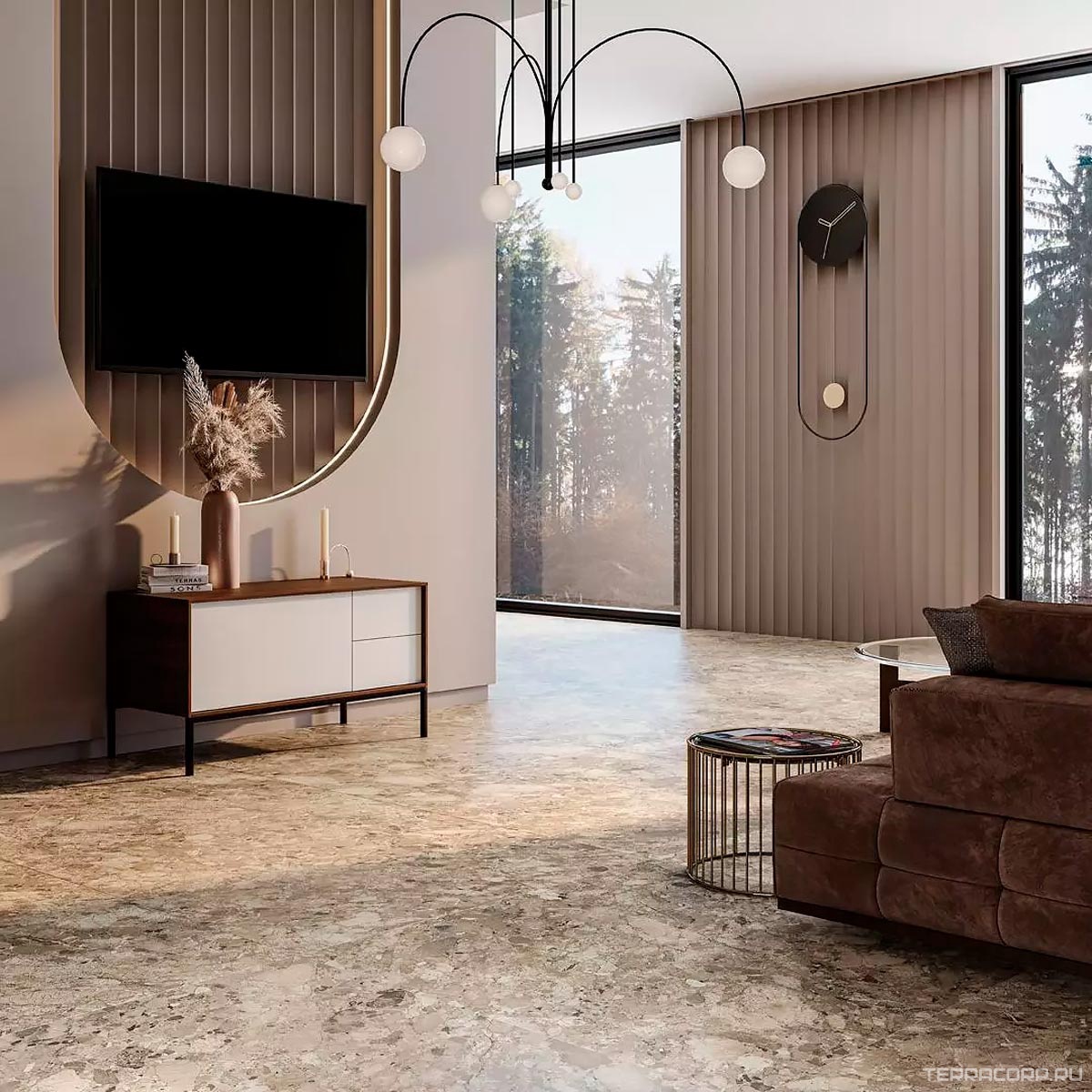 Керамогранит Kerama Marazzi Ирпина бежевый обрезной 60x119,5 Бежевый, фото 2