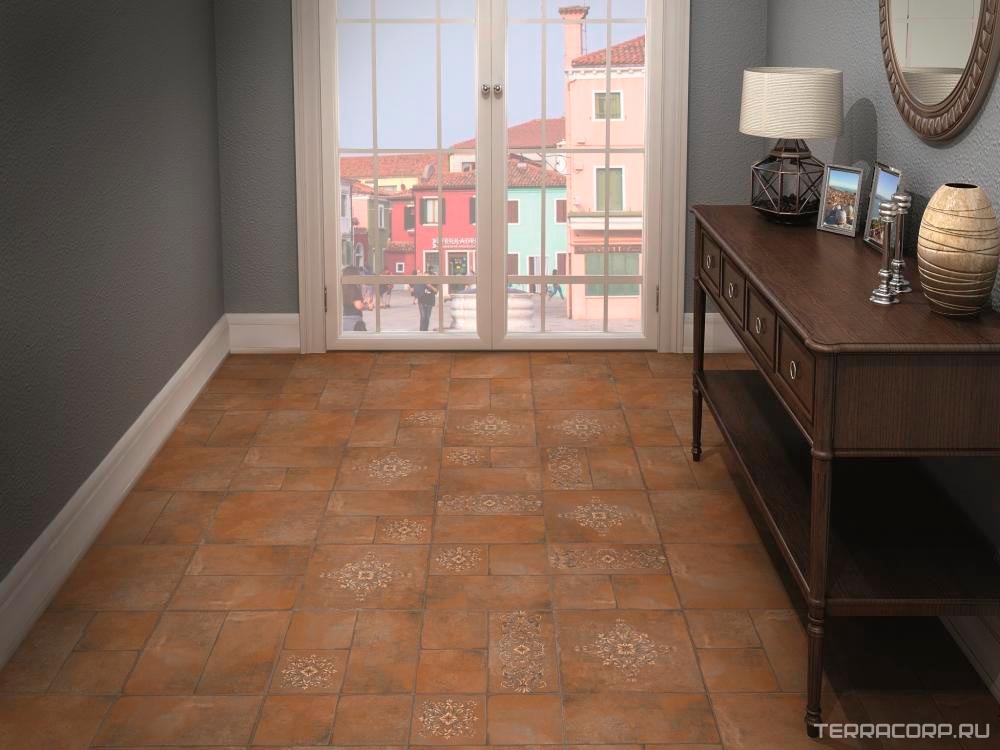 Керамогранит Kerama Marazzi Каменный остров коричневый декорированный XX30x30 Белый, фото 1