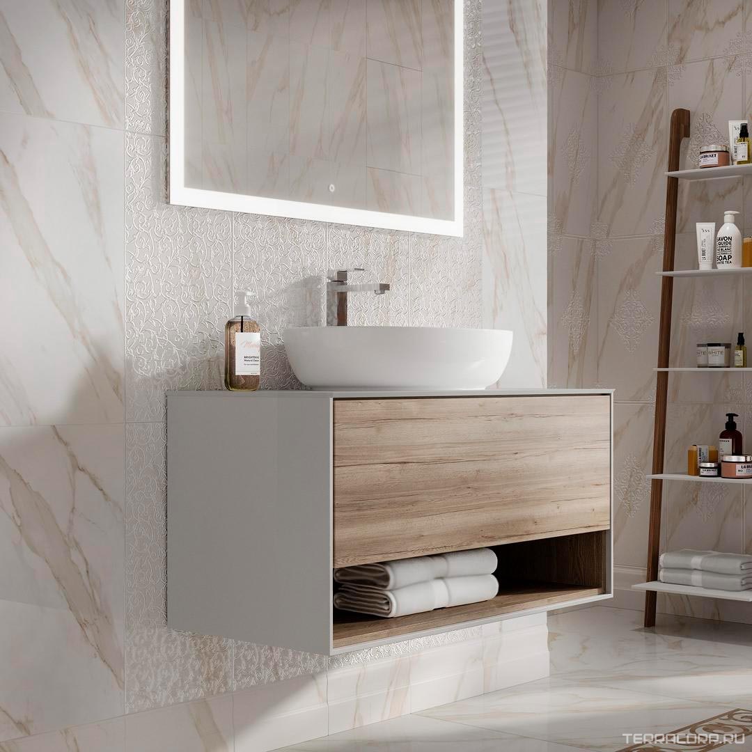 Керамогранит Kerama Marazzi Карелли беж светлый лаппатированный 60x60 Бежевый, фото 5