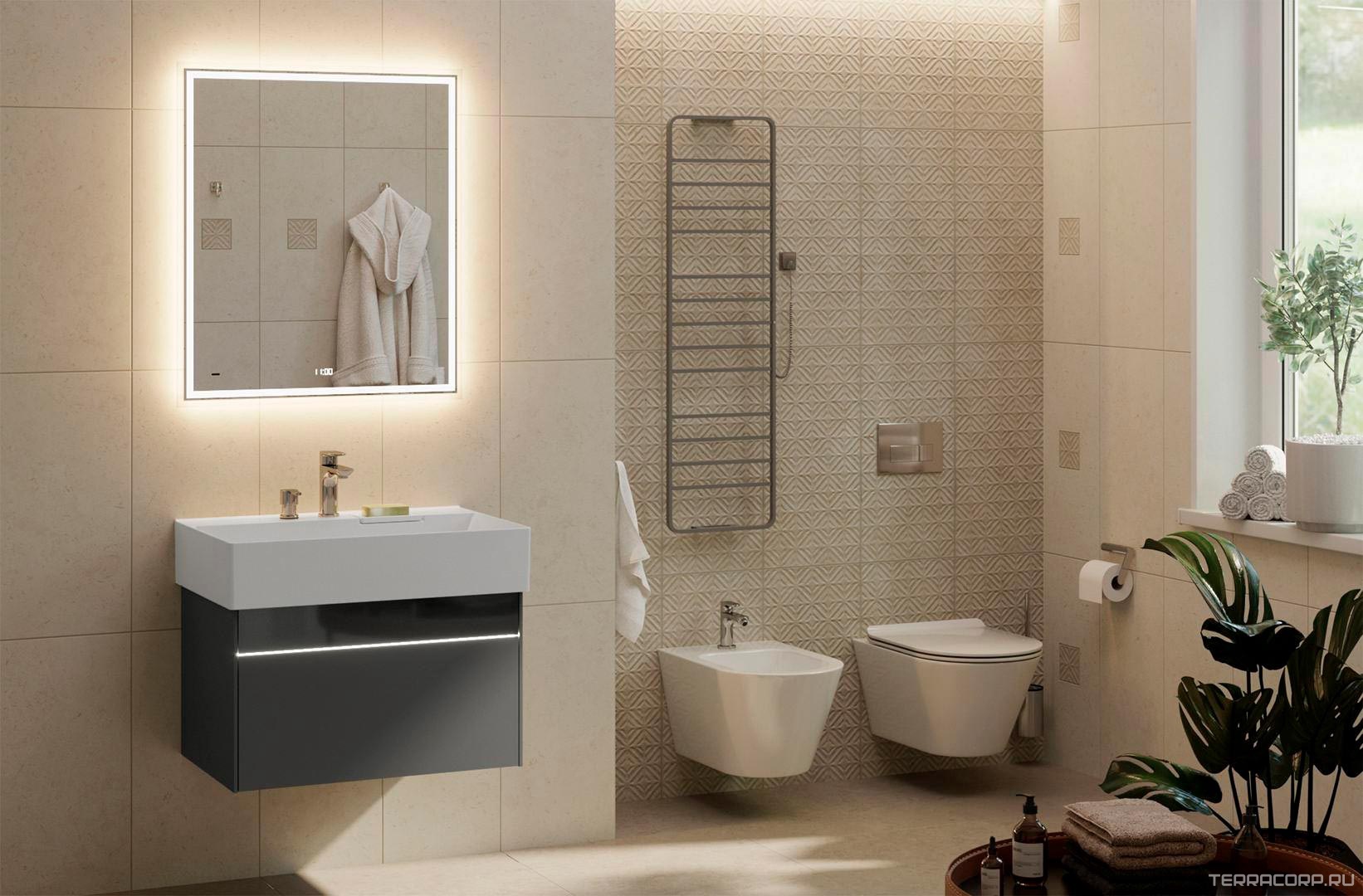 Керамическая плитка Kerama Marazzi Карму структура бежевый матовый обрезной 30х60 Бежевый, фото 4