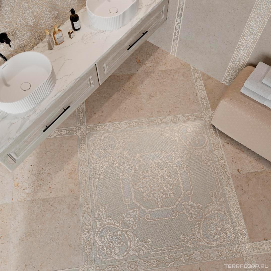 Керамическая плитка Kerama Marazzi Карму Декор матовый обрезной 30х60 Комбинированный, фото 7