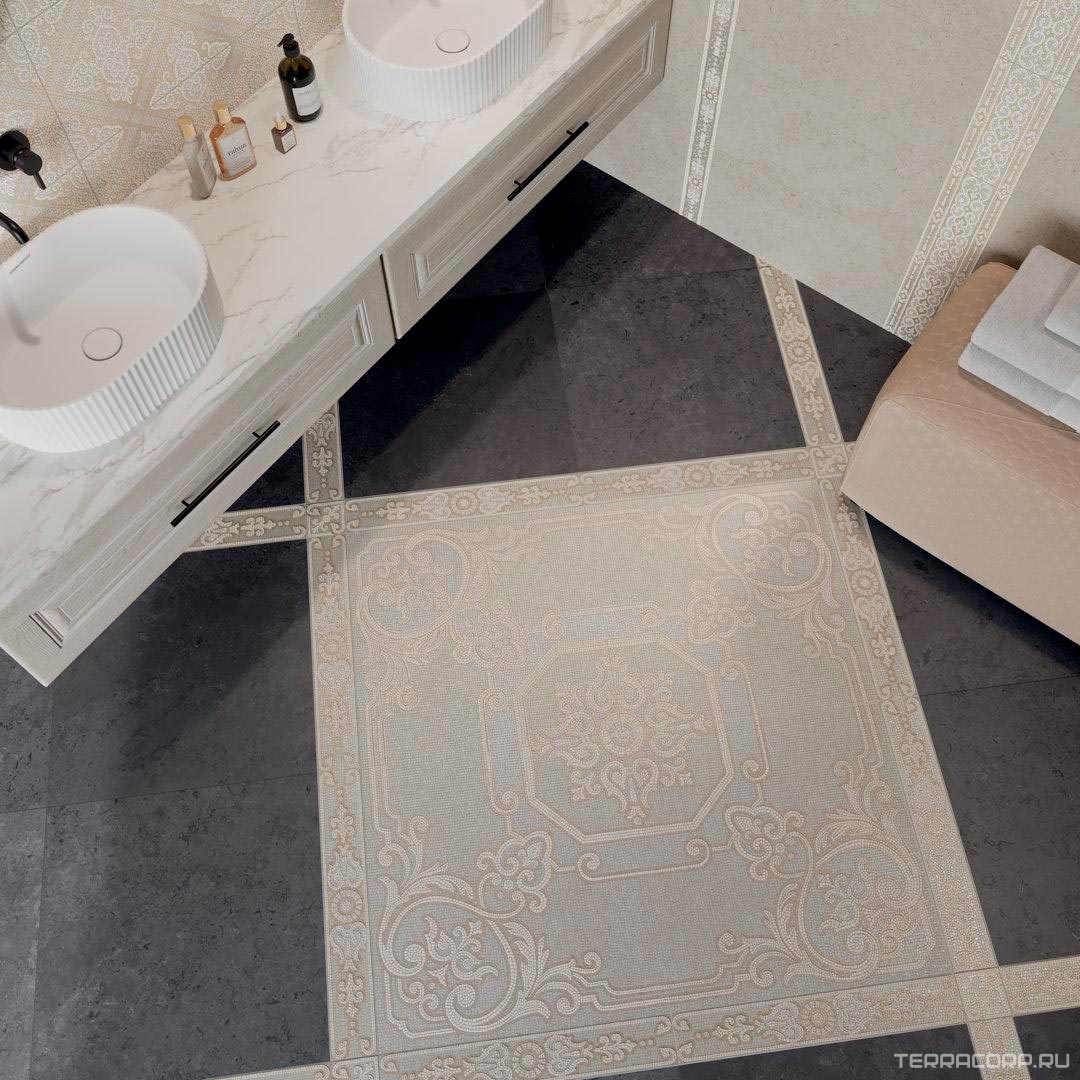 Керамическая плитка Kerama Marazzi Карму Декор матовый обрезной 30х60 Комбинированный, фото 6