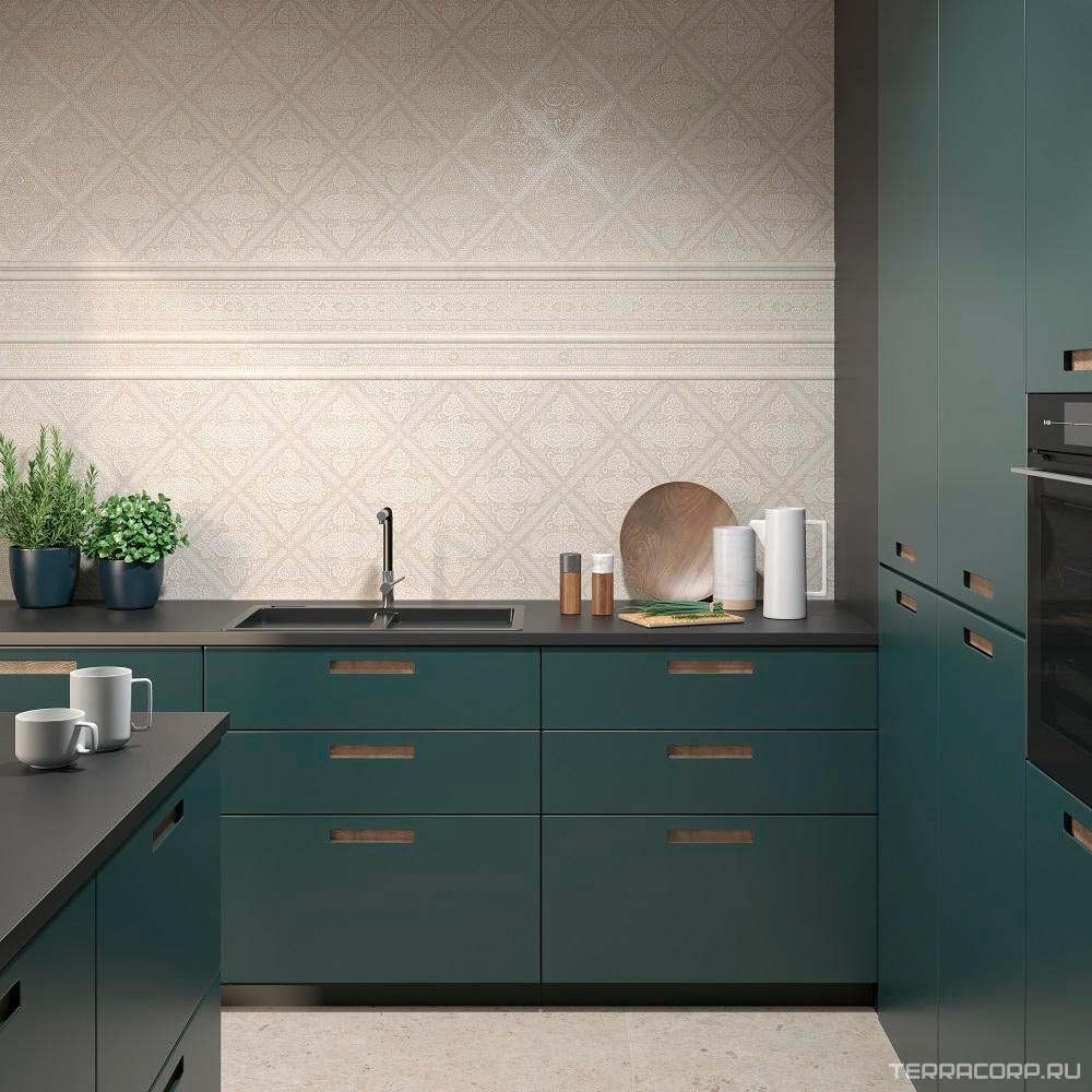 Керамическая плитка Kerama Marazzi Карму Бордюр матовый обрезной 30х14,5 Комбинированный, фото 4
