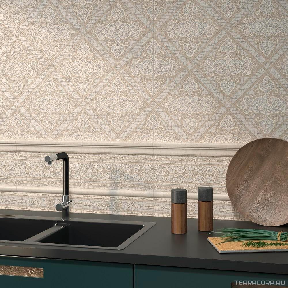 Керамическая плитка Kerama Marazzi Карму Бордюр матовый обрезной 30х14,5 Комбинированный, фото 5