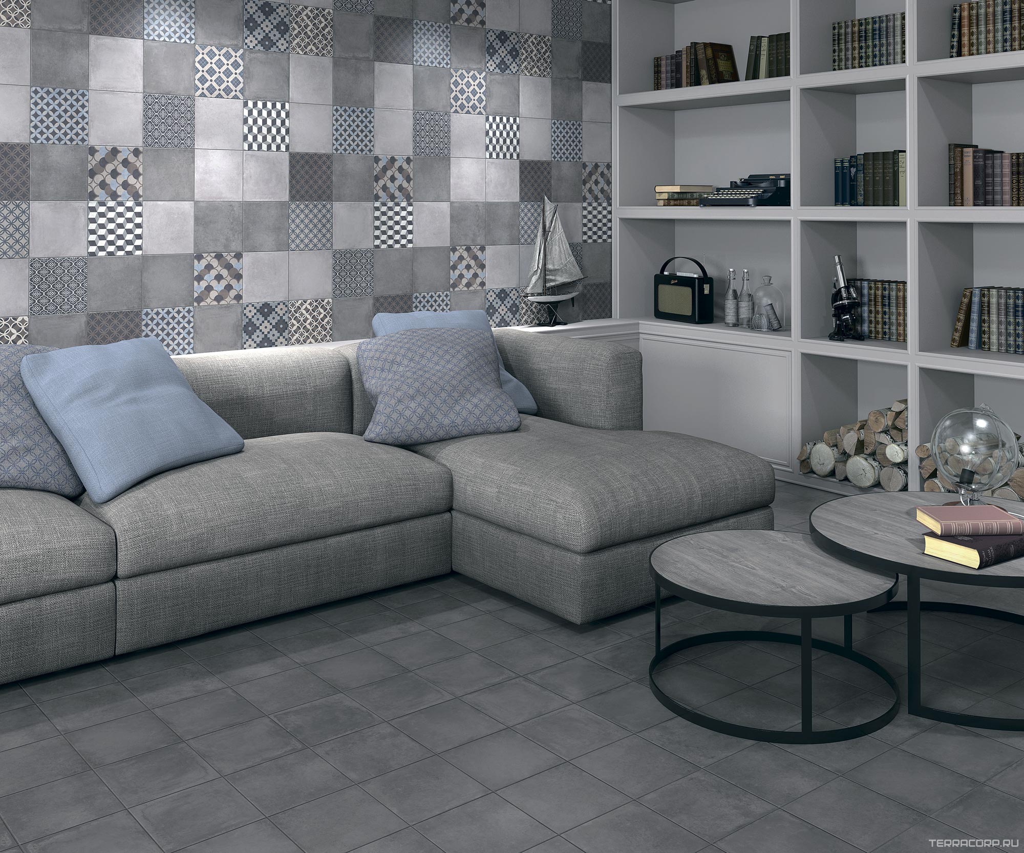 Керамогранит Kerama Marazzi Карнаби-стрит серый 20x20 Серый, фото 2