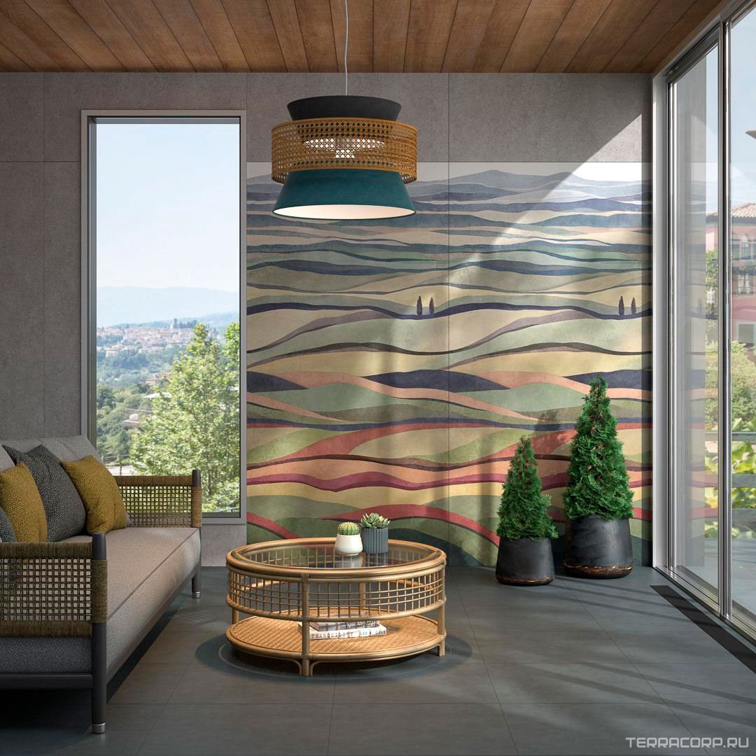 Керамогранит Kerama Marazzi Ковры Ковер Коллине матовый обрезной 119,5x238,5 Комбинированный, фото 4