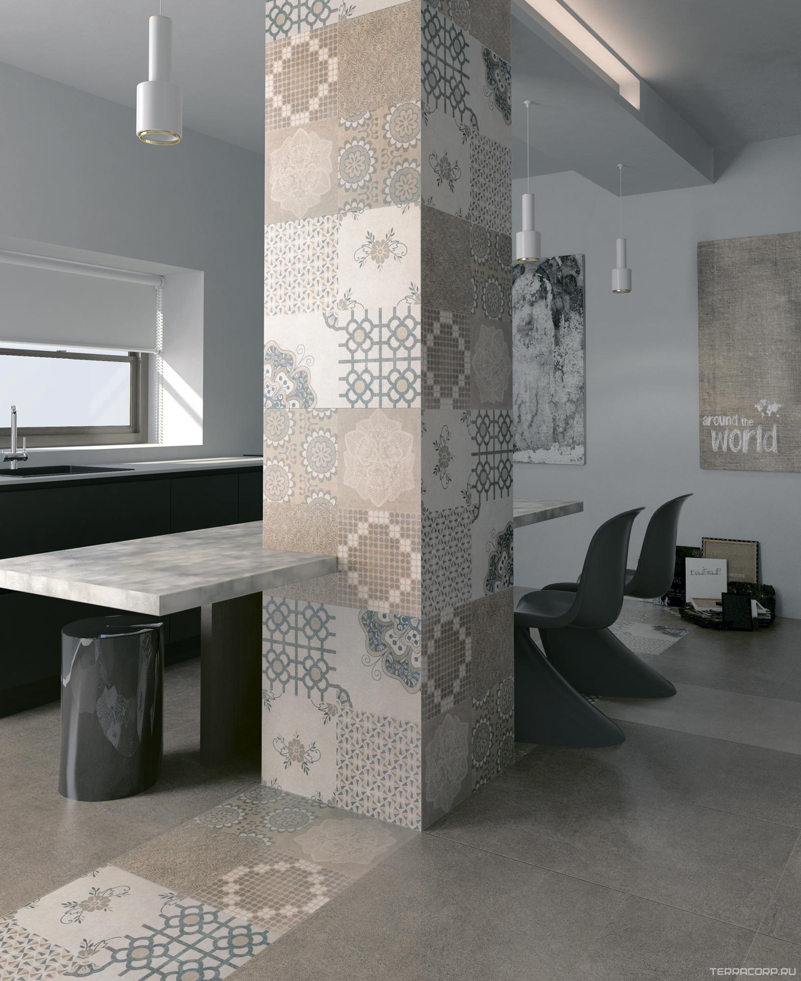 Керамогранит Kerama Marazzi Королевская дорога беж декорир обрезной l60х60 Бежевый, фото 1